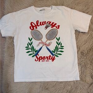 Pull&Bear “Always Sporty” Graphic Tee